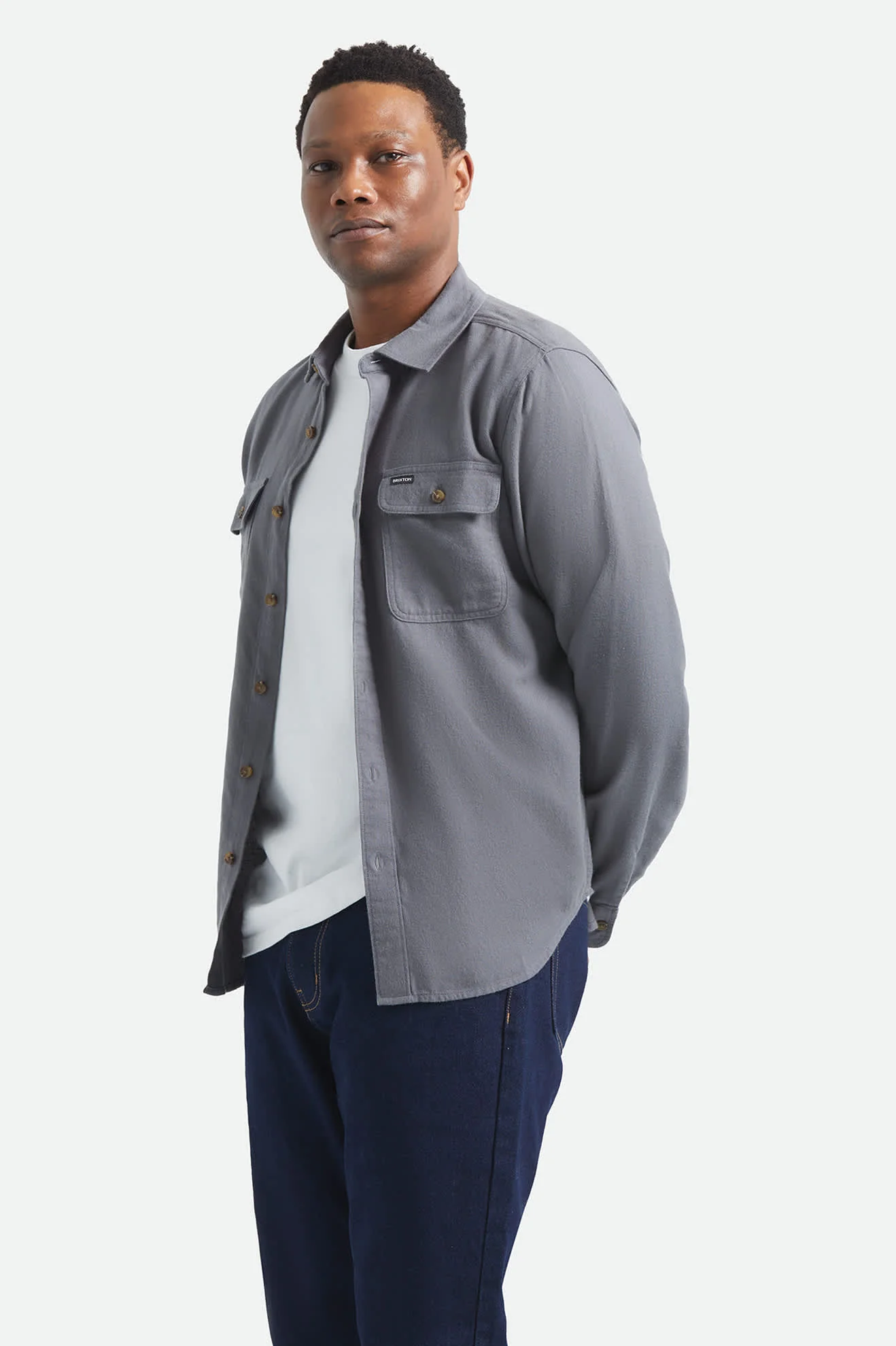 Bowery Lightweight Ultra Soft Flannel - Future Grey - Image 3
