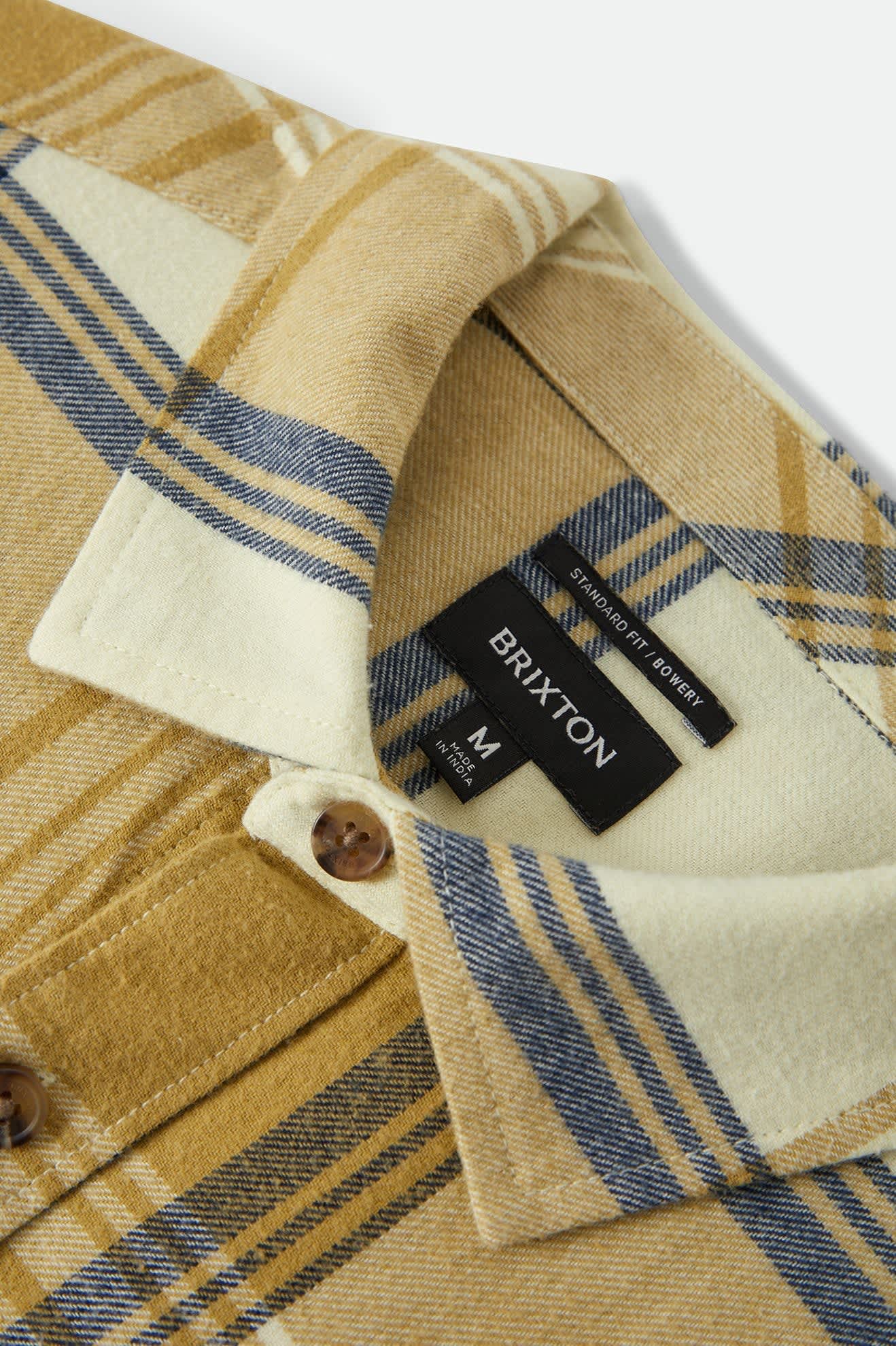Bowery Lightweight Ultra Soft Flannel - Yellow/Dusted Ochre - Image 7