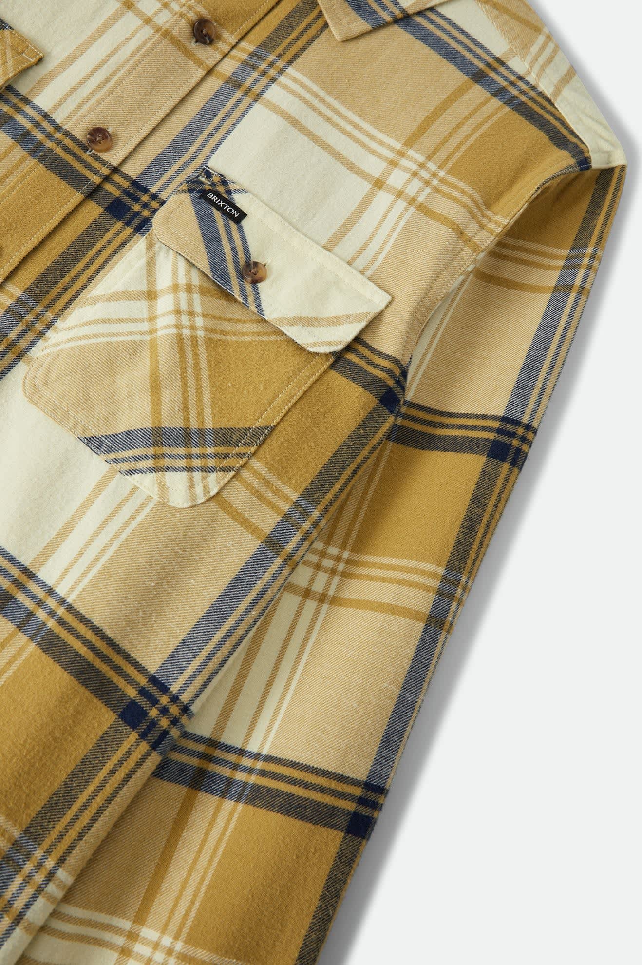 Bowery Lightweight Ultra Soft Flannel - Yellow/Dusted Ochre - Image 8