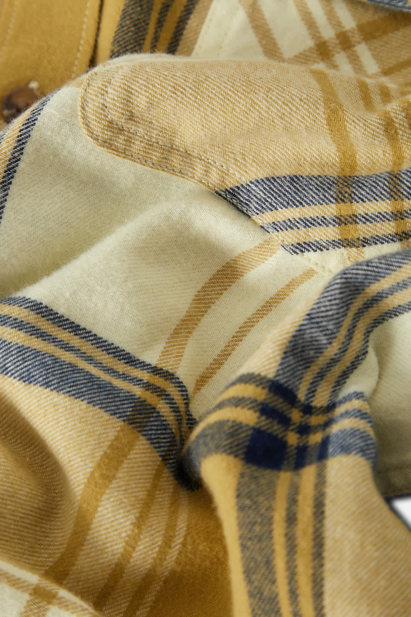 Bowery Lightweight Ultra Soft Flannel - Yellow/Dusted Ochre - Image 9