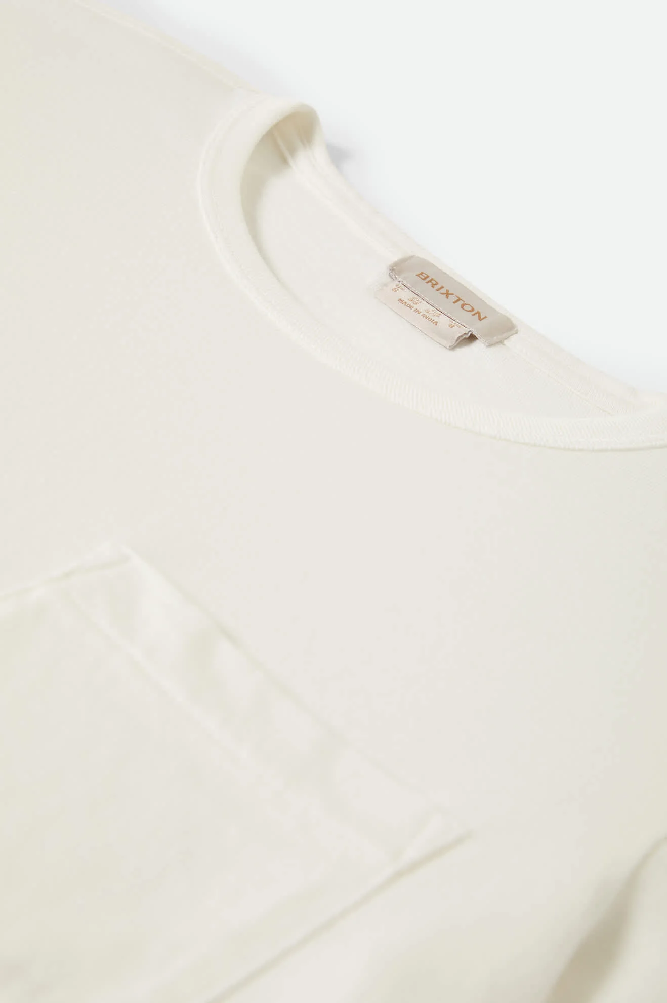 Carefree Organic Garment Dye Perfect T-Shirt - Off White - Image 3