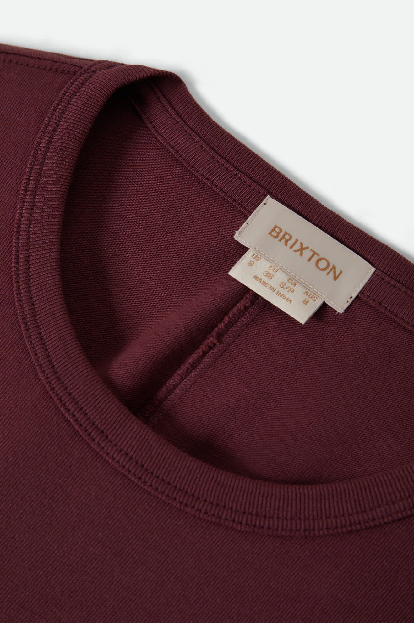 Carefree Organic Garment Dye Perfect T-Shirt - Port - Image 4