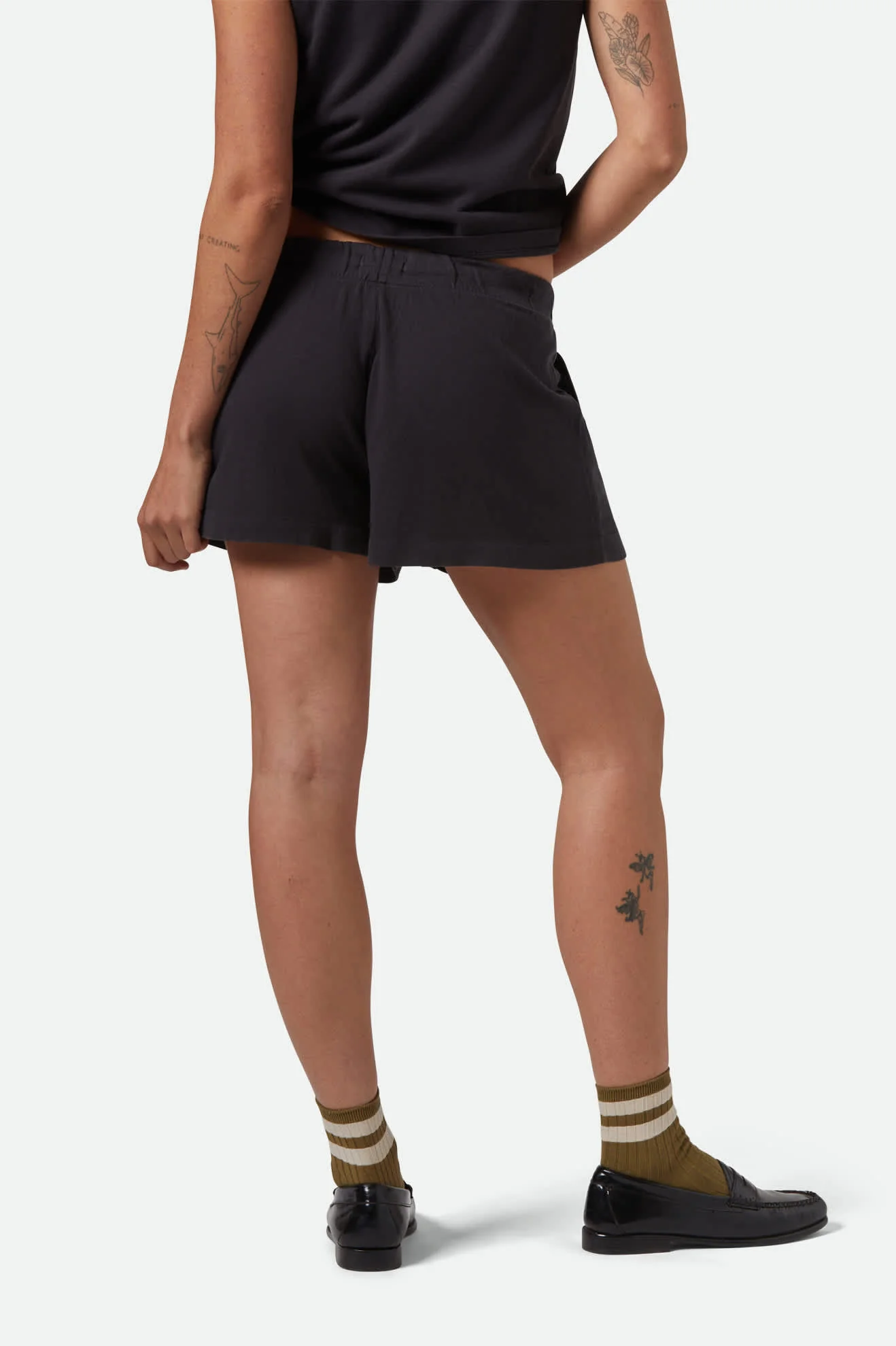 Carefree Organic Garment Dyed Lounge Short - Black - Image 4