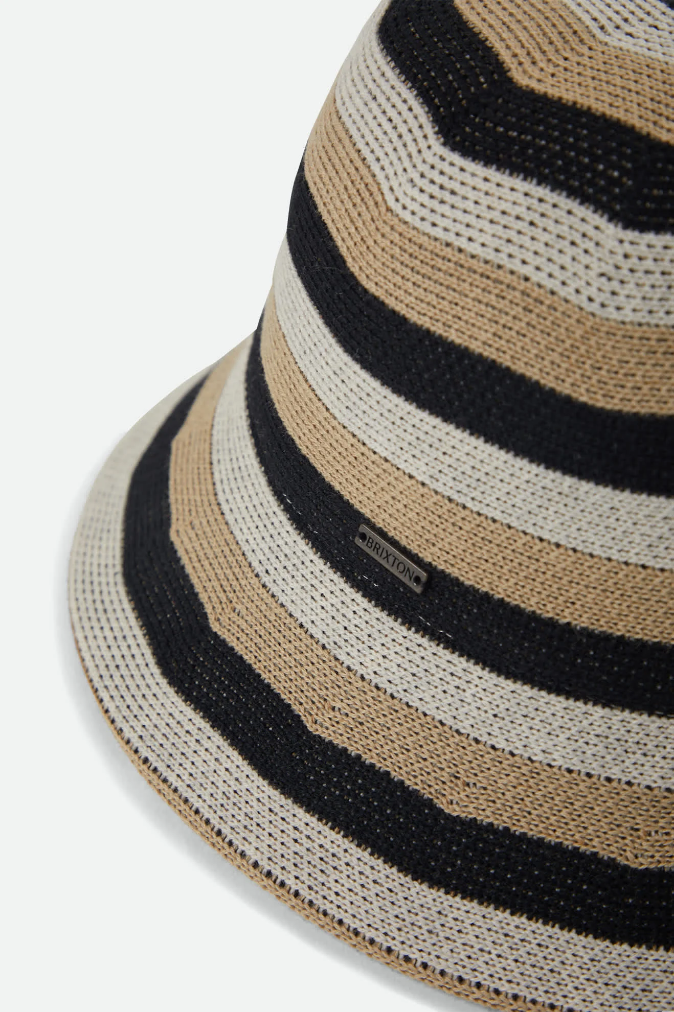 Lisboa Knit Packable Bucket Hat - Black/Sand/Whitecap - Image 8